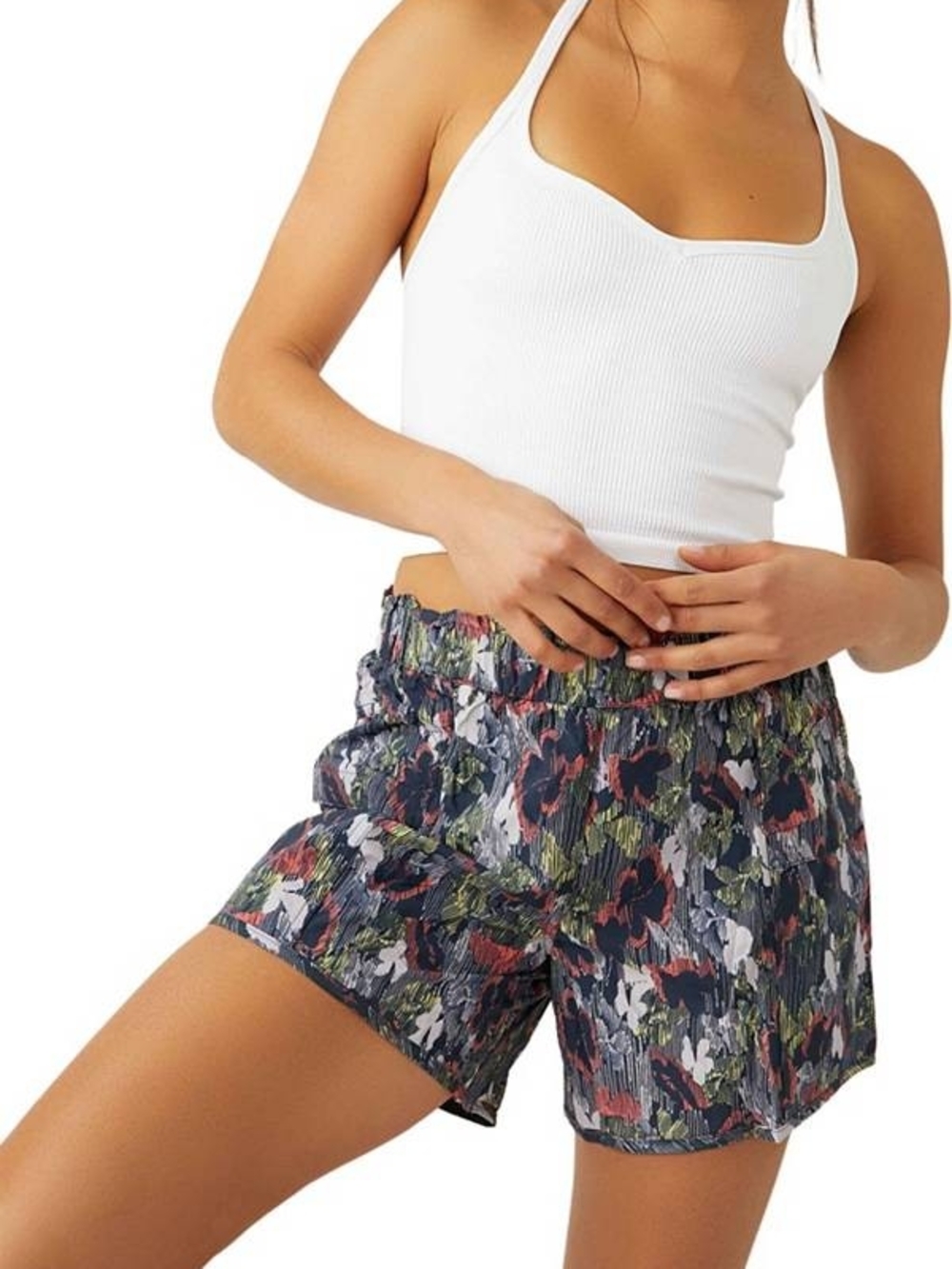 Free People Supernova Combo  Athletic Shorts - Navy, Olive & Rust Size M